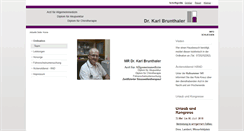 Desktop Screenshot of dr-brunthaler.at